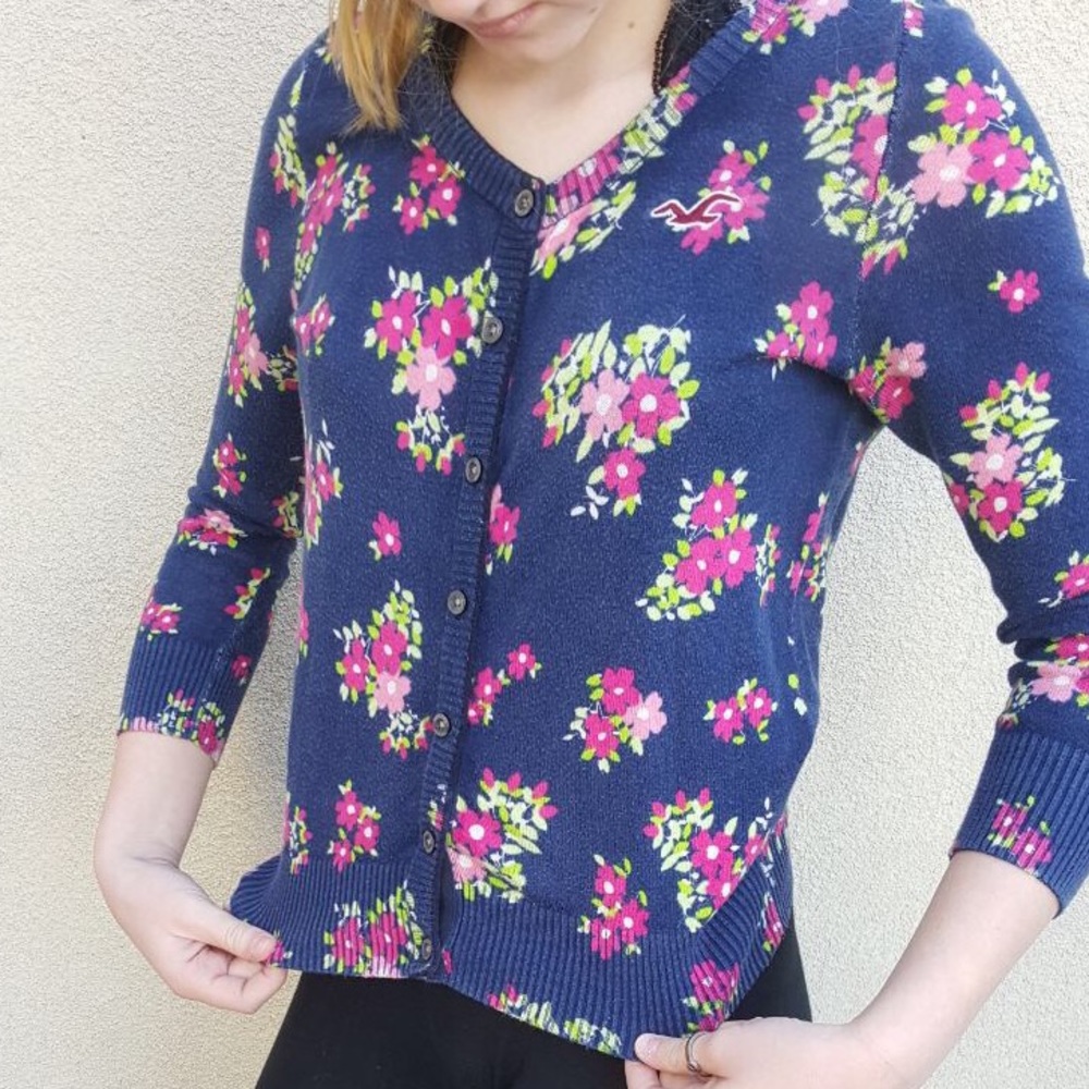 Floral Print Cardigan